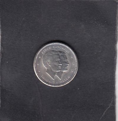 Beschrijving: 5 centavos H.RIGHTS